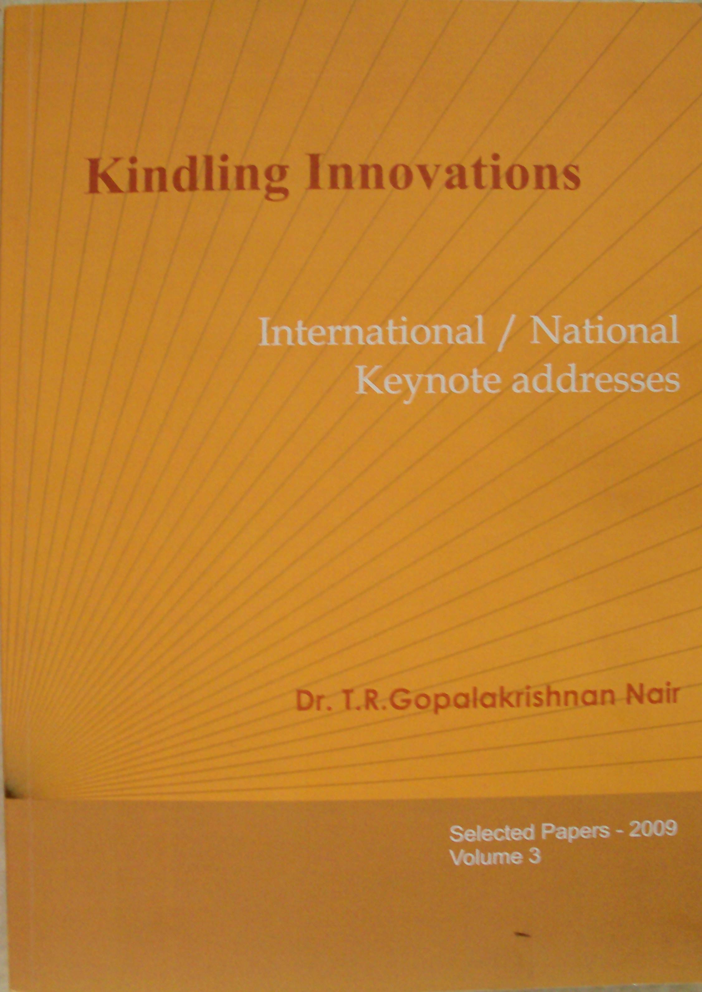 Keynotes, Kindling Innovations Vol.1